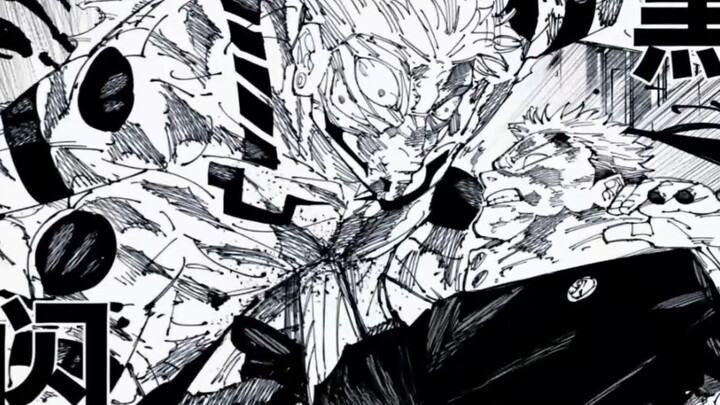 Raja Kutukan yang gagah berani akhirnya kehilangan pertahanannya karena serangan Black Flash beruntu