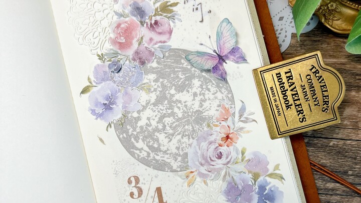 Yiying | Immersive Journaling | Blossoms, Stars, and Moonlight | Original Sound Healing Handmade Jou