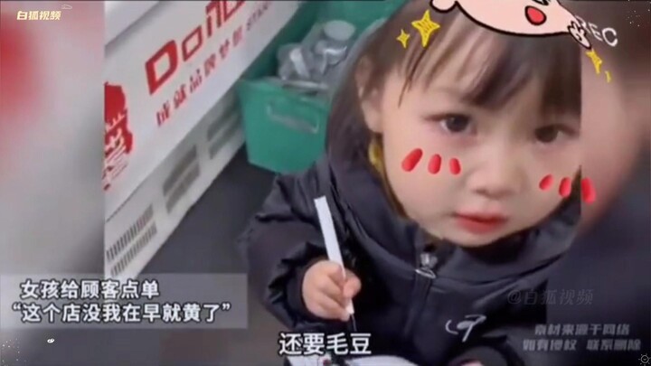 Cute kid takes the guest’s order—so darn adorable!