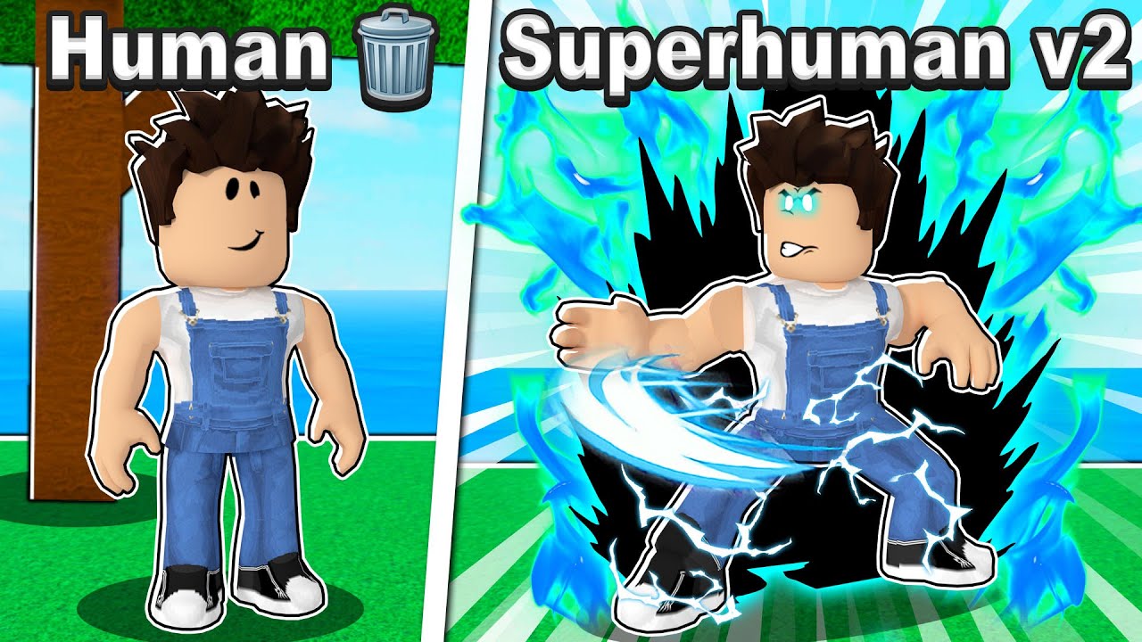 Blox fruit, Mobile, Dark fruit + superhuman