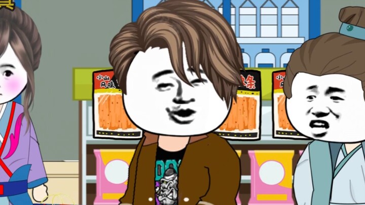 Animasi patung pasir, Saya Buka Supermarket di Datang, Episode 17, Cheng Tieniu mabuk mobil saat men