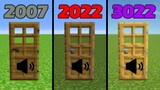 sounds of minecraft in different years