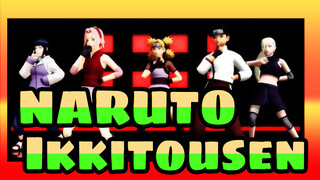 [Naruto / MMD] Sakura & Ino & Hinata & Tenten & Temari - Ikkitousen