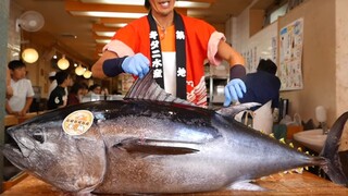 Ẩm thực Nhật Bản Cá Hôi Sashimi Khổng Lồ Tokyo |  Japanese cuisine Giant Tokyo Sashimi Tuna