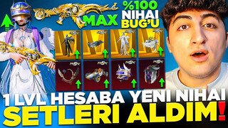 1 LEVEL HESAPTA %100 NİHAİ SET ÇIKARMA BUGU BULDUK! (ÇOK UCUZA ALDIK 😲) PUBG Mobile