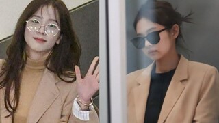 【BLACKPINK】جين جي سو وجيني يتسوقان في المطار + لقاء عفوي مع ليزا في مطعم