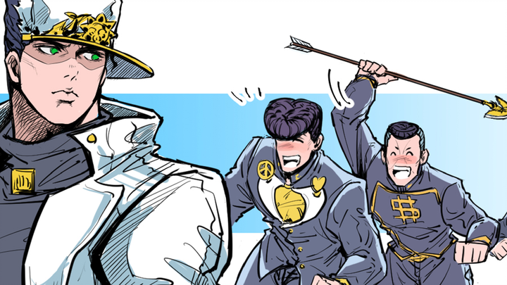 [JOJO/การ์ตูนสั้นตลกงานประติมากรรมทรายโฮมเมด] พระอาทิตย์ตกแห่งมวลมนุษยชาติ