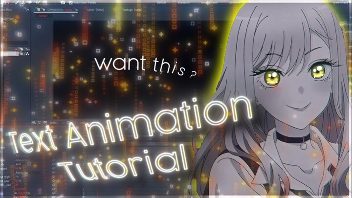 Tutorial text animation untuk AMV Typography