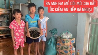 Cha mẹ mất 3 Anh Em Mồ Coi theo ngoại bôn ba đi làm phụ hồ kiếm sống qua ngày