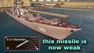 Modern Warships: X-51 Waverider is weakened now.