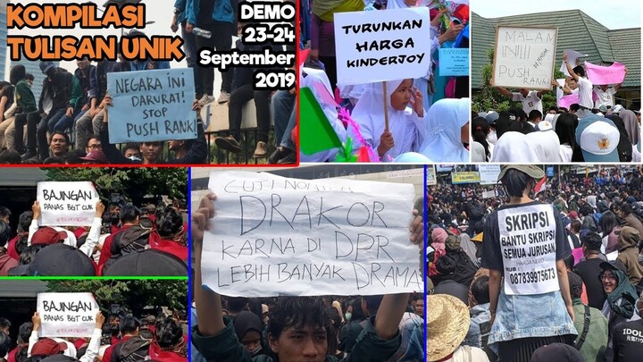 Ngakak Abis, Poster-poster Unik dalam Demo Mahasiswa Indonesia