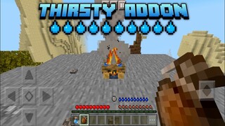 🔥ADDON/MOD THIRSTY BAR CỰC HAY CHO MINECRAFT PE 1.20 MỚI NHẤT THANH NƯỚC,NHIỆT ĐỘ..