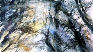 Melukis pemandangan menggunkan cat air || watercolor painting