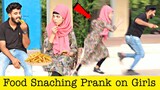Food Snatching Prank On Cute Girls Prank | Part 4 Funny Reactions @ThatWasCrazy