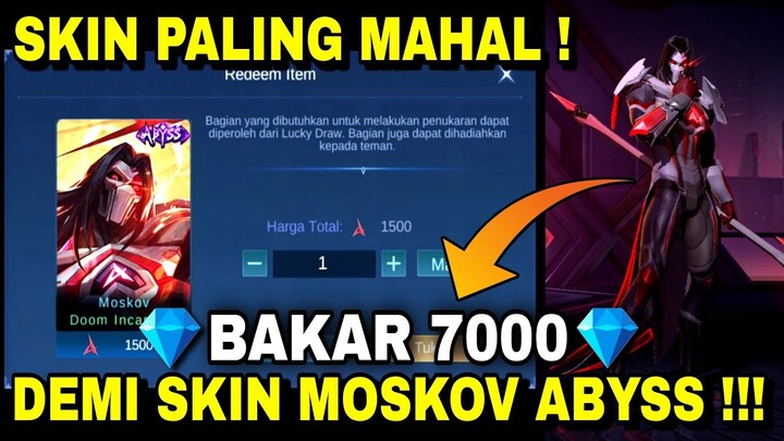 BAKAR 7000 DIAMOND DEMI DAPAT SKIN MOSKOV ABYSS ! Draw Event moskov abyss | Event Foreboding Shadow