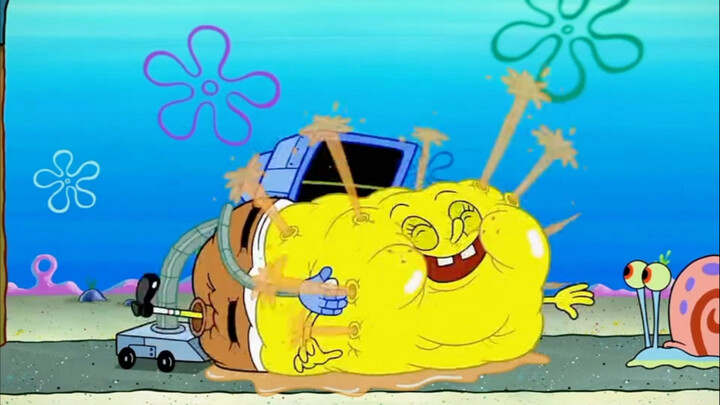 Only Little Sponge could probably make a robot faint from anger, huh?