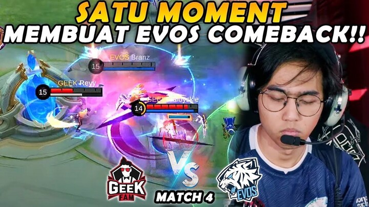 GEEK, FULL BLUNDER!! EVOS KEMBALI KE JALUR!! GEEK vs EVOS MATCH 4
