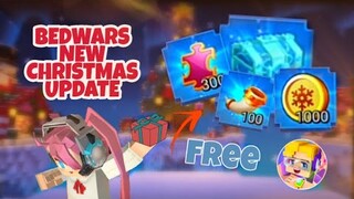 Bedwars New Update + How to claim free stuffs 🎅 ‍🎄 With xBlue__ (Blockman Go : Blockymods)