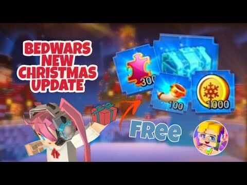Bedwars New Update + How to claim free stuffs 🎅 ‍🎄 With xBlue__ (Blockman Go : Blockymods)