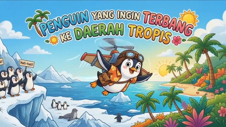 PINGUIN YANG INGIN TERBANG KE DAERAH TROPIS