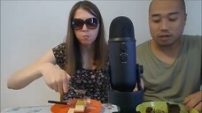 ASMR: De Patissier Coupé Dark Chocolate & Coupé Oriental Calamansi (EATING SOUNDS)