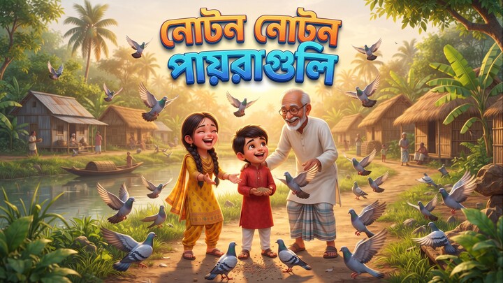 Noton Noton Paira Guli I নোটন নোটন পায়রাগুলি I Bangla Rhyme I বাংলা ছড়া #BanglaRhymes #KidsSongs