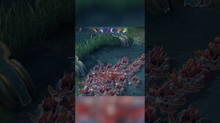 MINIONS WAR - Hanabi vs 100 Minions Top Player Build - Mobile Legends | Strombolo #short