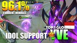 Yve Perfect Positioning! 96.1% Current WinRate | Top 1 Global Yve Gameplay By IDOL SUPPORT ~ MLBB