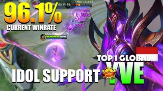 Yve Perfect Positioning! 96.1% Current WinRate | Top 1 Global Yve Gameplay By IDOL SUPPORT ~ MLBB