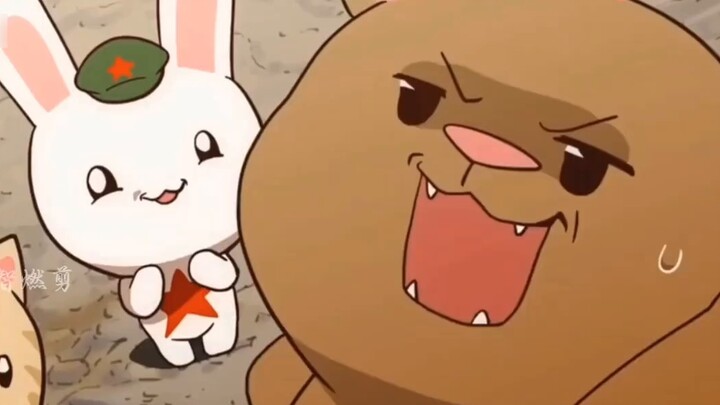 Why does the rabbit miss the bear so much? Because he was once a teacher, a comrade-in-arms, and a g