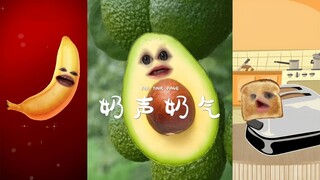 一岁半的小宝宝念食物名字，奶声奶气的，好可爱！