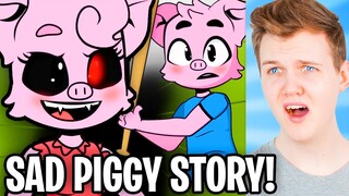 LANKYBOX REACTS To SAD PIGGY ANIMATION! (EMOTIONAL)