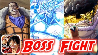 One Piece: Fighting Path - Crocodile, Enel, Rob Lucci Boss Fight Gameplay (Android/iOS)