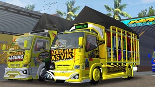 SHARE!! MOD BUSSID TRUK NEW MADURA ASYIK BEMPER M18 TERBARU 2021 SUPENSI EMPUK LINK MEDIAFIRE NO PW!