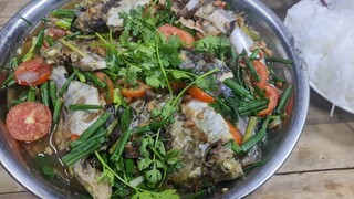 Đi câu, giăng lưới trên sông chiều về có nồi cá út, cá nâu chưng tương - Bin Đen Miền Tây # 109