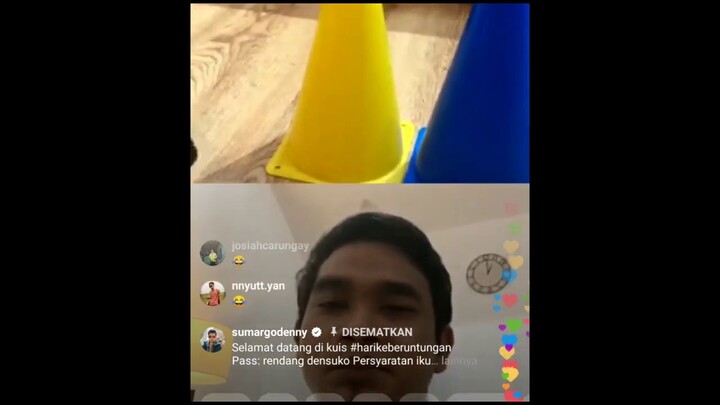 Kocak Parah !! Mael Lee & Denny Sumargo Live IG || Main Game, Mael Lee Emosi !!