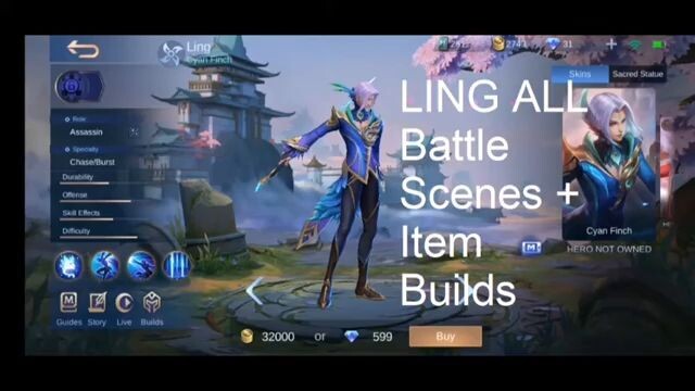 LING All Battle Scenes _ Item Builds _ Mobile Legends_ Bang Bang _ FIXERT TV