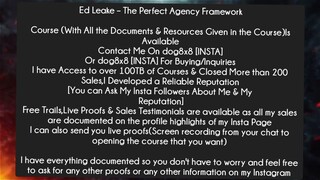 Ed Leake – The Perfect Agency Framework Course Download