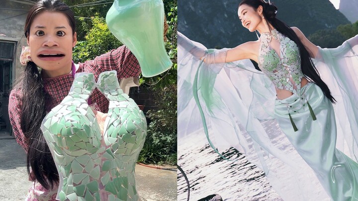 كسر خزف تيانتشينغ رو بقيمة خمسة أرقام لصنع فستان حفلات مخصص؟!⛰️