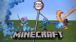 Minecraft Tapi aku Ada Di Dunia Demon Slayer, Banyak JURUS NYA! (Addon Minecraft Mcpe)