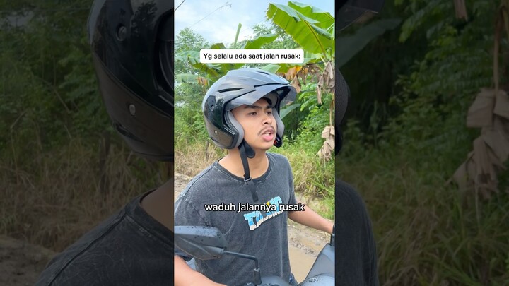 Jalannya rusak