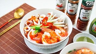 Cay xuýt xoa mì trộn muối ớt - hải sản super size | Địa điểm ăn uống