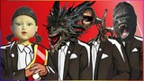 SQUID GAME & DRAGON & SIREN HEADD & KONG - Coffin Dance X Baby Shark COVER