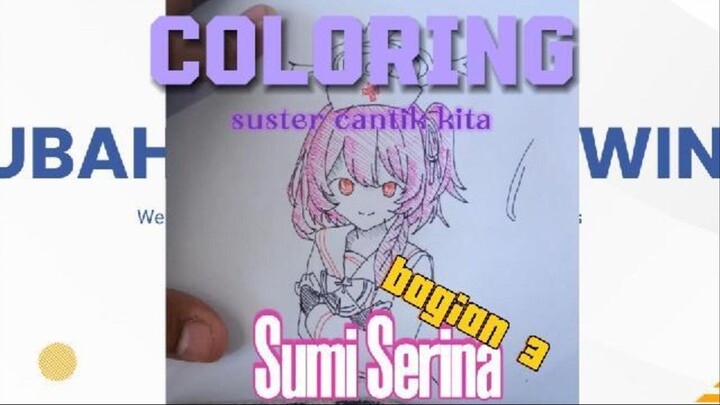 mewarnai gambar serina blue archive bagian III