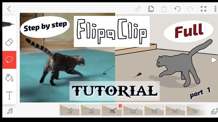 Flipaclip Tutorial, making video into Animation (English voice)