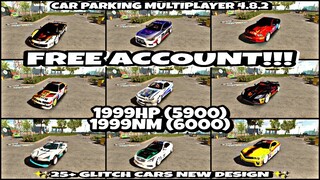 || CAR PARKING MULTIPLAYER 4.8.2 || FREE ACCOUNT GIVEAWAY || 25+ CARS NEW DESIGN