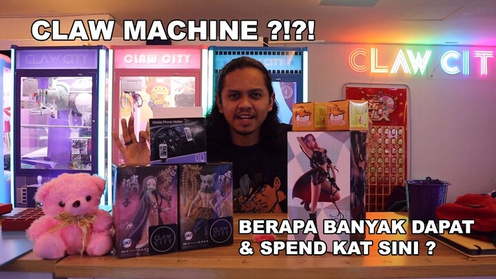 CLAW MACHINE ?!?! BERAPA BANYAK DAPAT & SPEND KAT SINI ?