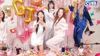 GIDLE五周年睡衣party剧透唱新歌Queencard！