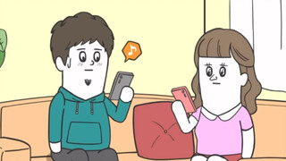Funny Japanese comics: Husband and wife play their own games