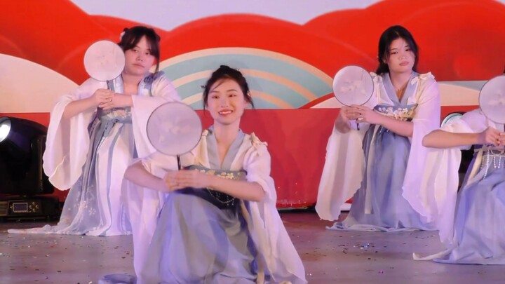Middle school girl performs classical dance barefoot